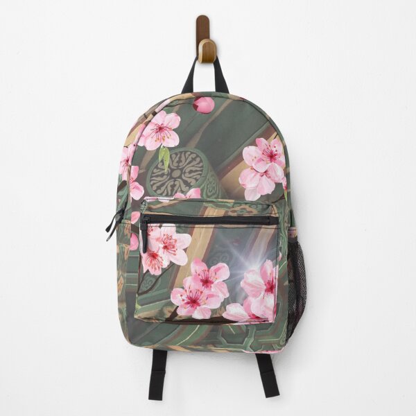 Item preview, Spring Awakens – 봄이 오면... (Korean Cherry Blossoms & Dancheong Roof) designed and sold by mycreastyle.