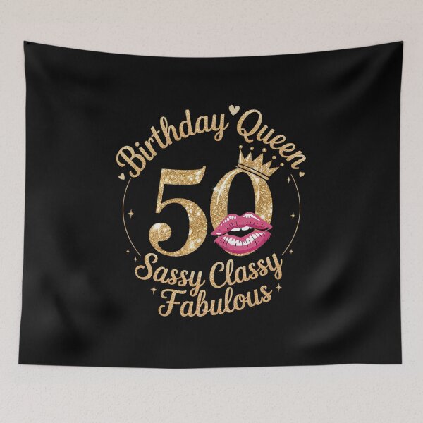 Item preview, Sassy Classy Fabulous 50th Birthday Queen 50 And Fabulous designed and sold by angolinnArt.