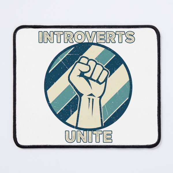 Item preview, FUNNY QUOTES Introverts Unite – Vintage Fist Retro Introvert Statement Design designed and sold by C3J7.