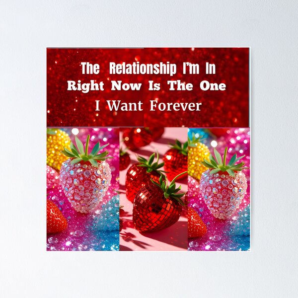 Item preview, GLITTERY  STRAWBERRY  LOVE  MESSAGE  PRINTED  GIFTS designed and sold by Brewgoodness.