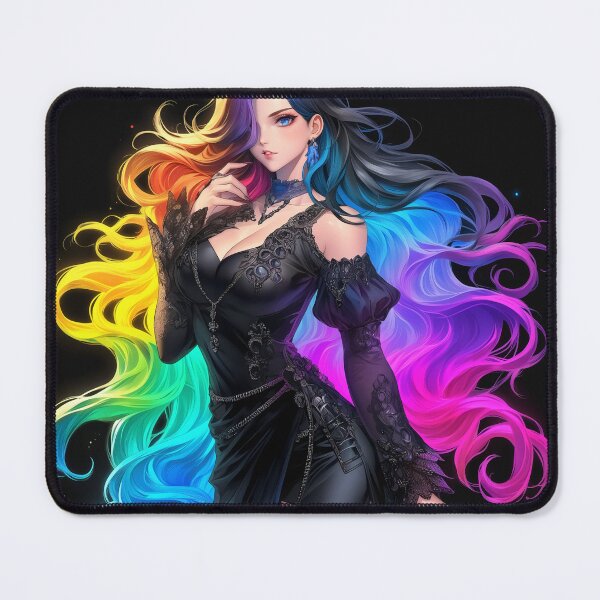 Item preview, anime rainbow girl designed and sold by CursedbyLilith.