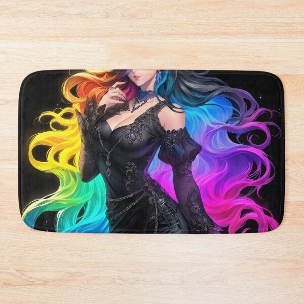 Item preview, anime rainbow girl designed and sold by CursedbyLilith.