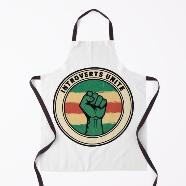 Item preview, FUNNY QUOTES Introverts Unite – Vintage Fist Retro Introvert Statement Design designed and sold by C3J7.