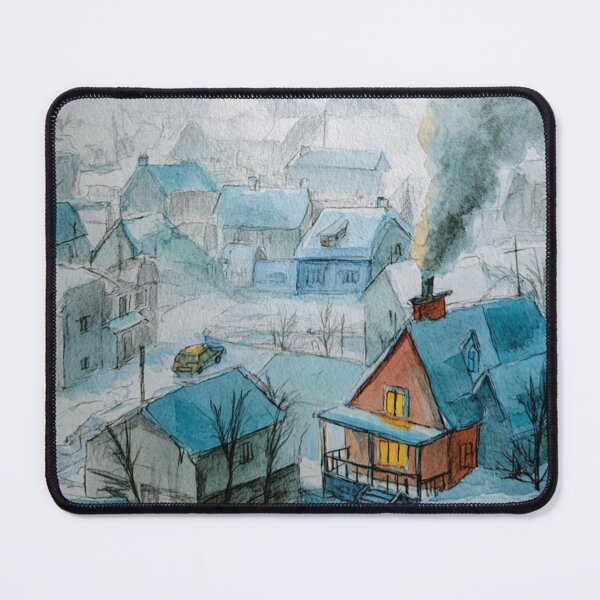 Item preview, Mongolian Winter  – Warm Light in Snow designed and sold by ChinzorigBAY.