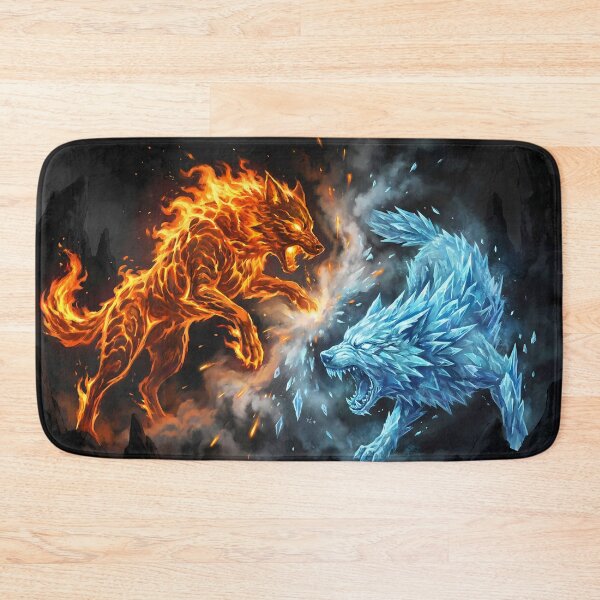 Item preview, Eternal Rivals: Fire and Ice Wolf Battle designed and sold by gpeppe91.