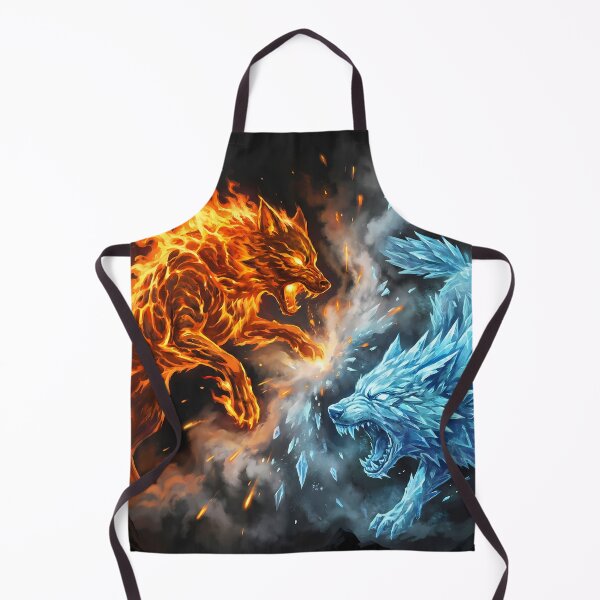 Item preview, Eternal Rivals: Fire and Ice Wolf Battle designed and sold by gpeppe91.