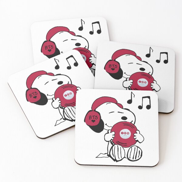 Item preview, Cute Beagle Hugging a K-Pop Vinyl – Music Lover Illustration designed and sold by KARAMELLI.ART.