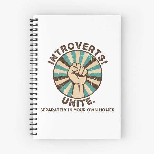 Item preview, FUNNY QUOTES Introverts Unite – Vintage Fist Retro Introvert Statement Design designed and sold by C3J7.
