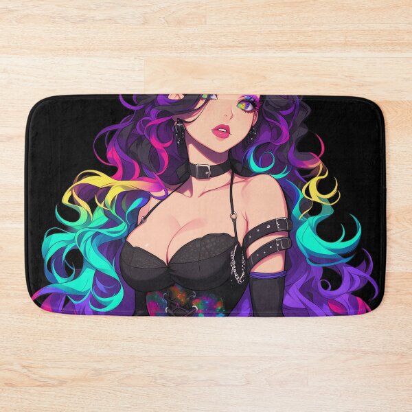Item preview, rainbow anime girl designed and sold by CursedbyLilith.
