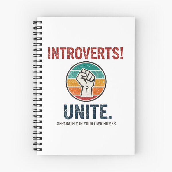 Item preview, FUNNY QUOTES Introverts Unite – Vintage Fist Retro Introvert Statement Design designed and sold by C3J7.