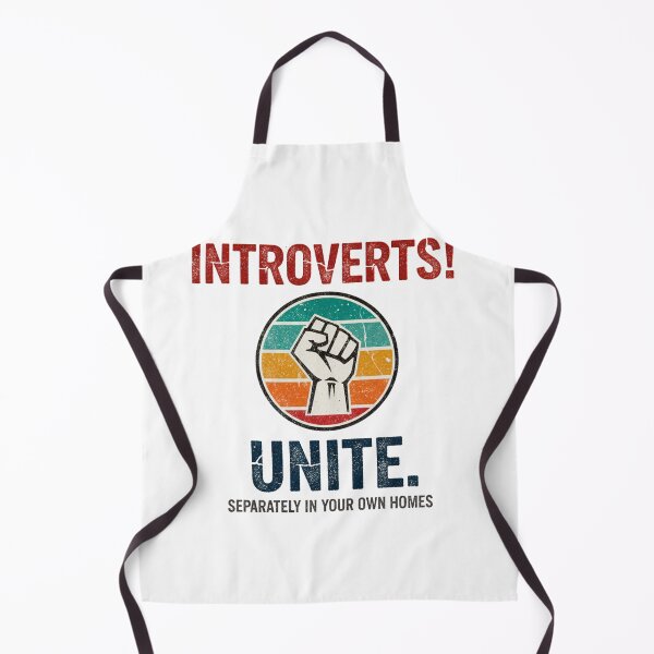 Item preview, FUNNY QUOTES Introverts Unite – Vintage Fist Retro Introvert Statement Design designed and sold by C3J7.