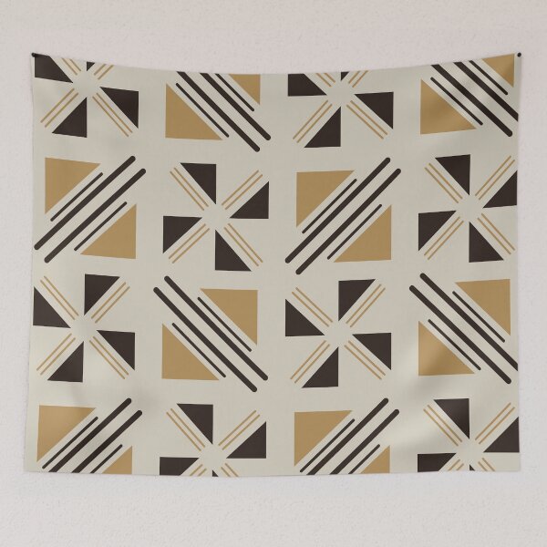 Item preview, Traditional Bogolan Pattern from Mali - Chic Ethnic Art designed and sold by Wolagno.