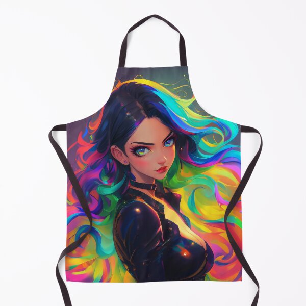 Item preview, rainbow anime girl designed and sold by CursedbyLilith.