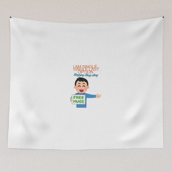 Item preview, Proudly Single - Free Hugs & Funny Hug Day Celebration. designed and sold by PhantomArtStore.