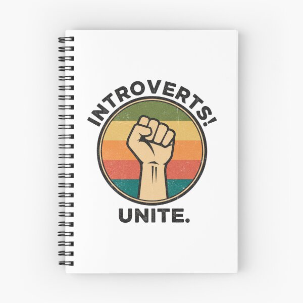Item preview, Copy of FUNNY QUOTES Introverts Unite – Vintage Fist Retro Introvert Statement Design designed and sold by C3J7.