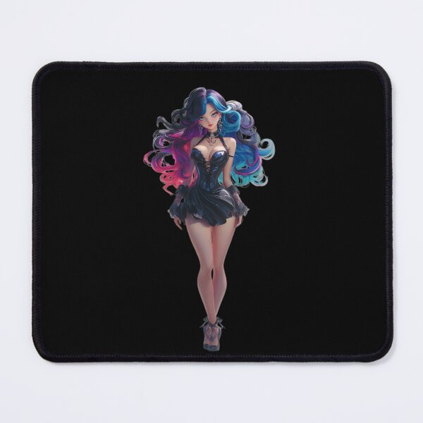 Item preview, rainbow anime girl designed and sold by CursedbyLilith.