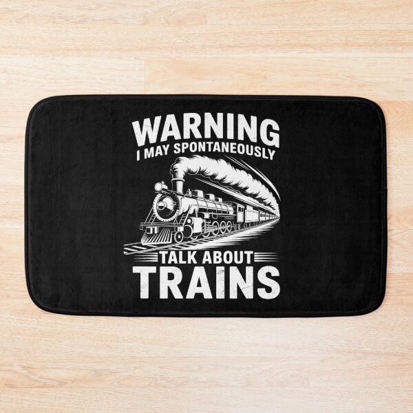 Item preview, Warning May Talk About Train Steam Locomotive Boys Kids Men designed and sold by joyouartArt.