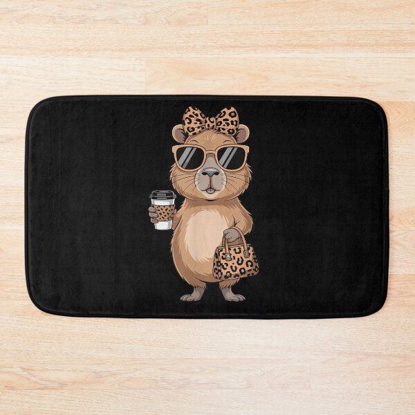 Item preview, Fashion Funny Leopard Capybara Coffee Cute Women Girls Art for Men Women Kids , Capybara Gift Lover  designed and sold by DZIRI NAJAT.