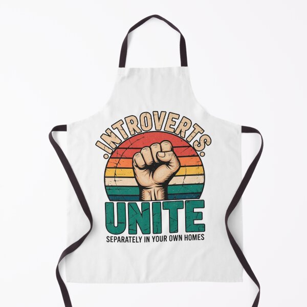 Item preview,  FUNNY QUOTES Introverts Unite – Vintage Fist Retro Introvert Statement Design designed and sold by C3J7.