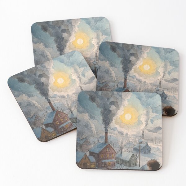 Item preview,  Winter – Warm Light in Snow designed and sold by ChinzorigBAY.