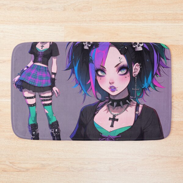 Item preview, rainbow goth girl designed and sold by CursedbyLilith.