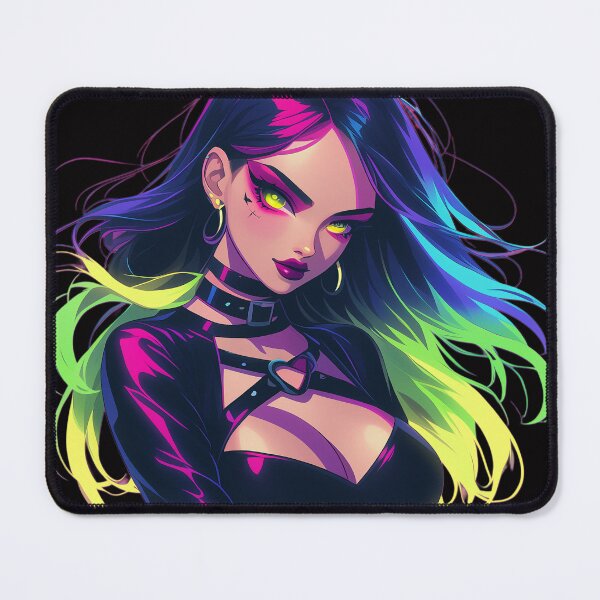 Item preview, rainbow anime girl designed and sold by CursedbyLilith.