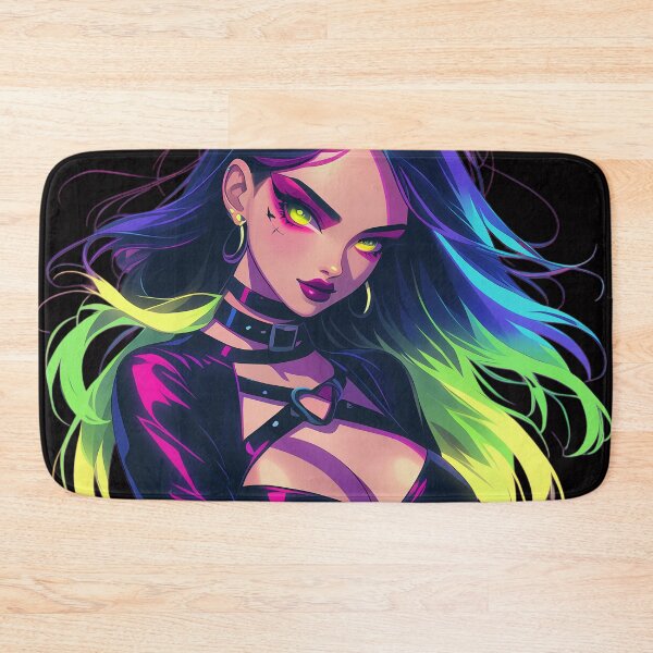 Item preview, rainbow anime girl designed and sold by CursedbyLilith.
