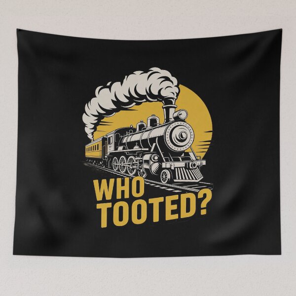 Item preview, Who Tooted Train Lover Cute Model Railroad Conductor designed and sold by joyouartArt.