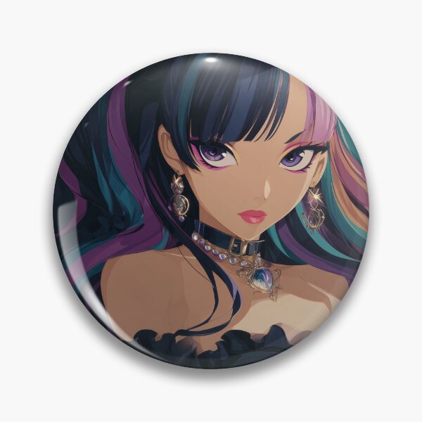 Item preview, rainbow anime girl designed and sold by CursedbyLilith.