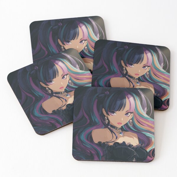 Item preview, rainbow anime girl designed and sold by CursedbyLilith.