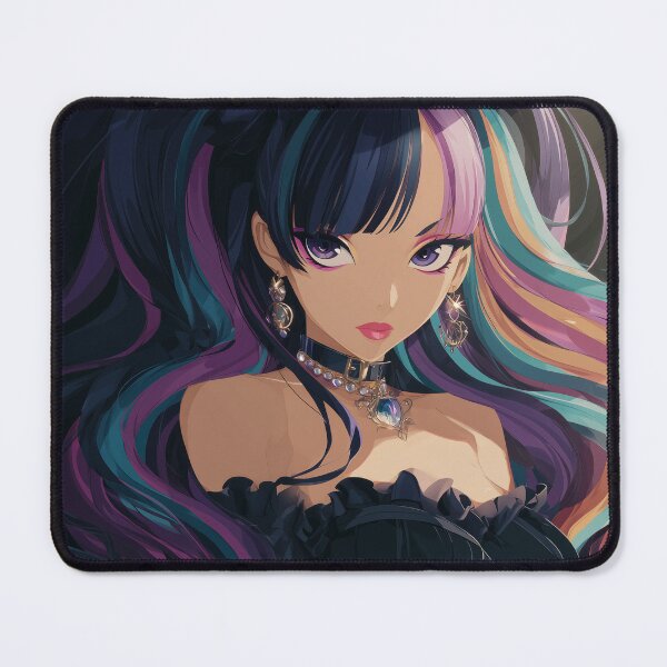 Item preview, rainbow anime girl designed and sold by CursedbyLilith.