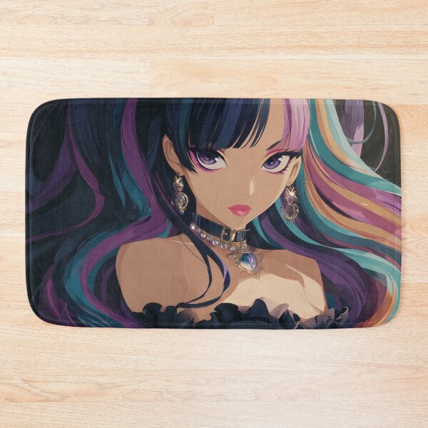 Item preview, rainbow anime girl designed and sold by CursedbyLilith.