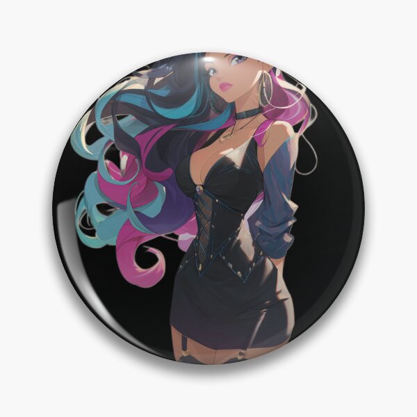 Item preview, bi anime girl designed and sold by CursedbyLilith.