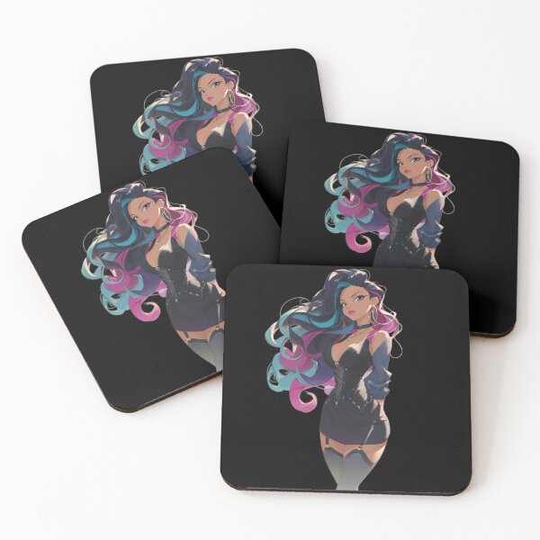 Item preview, bi anime girl designed and sold by CursedbyLilith.