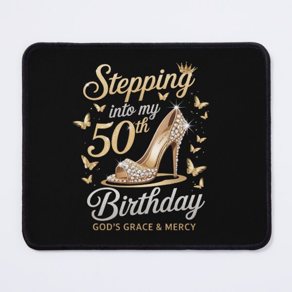 Item preview, Stepping Into My 50th Birthday With God's Grace & Mercy designed and sold by angolinnArt.