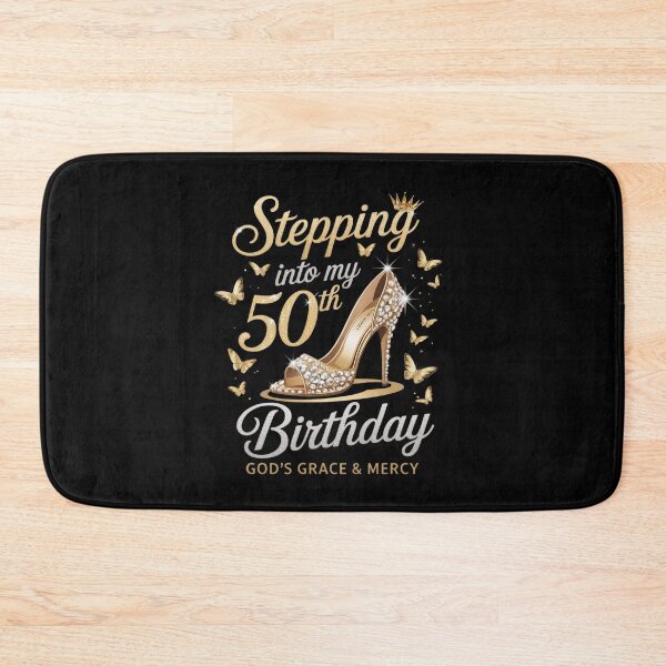 Item preview, Stepping Into My 50th Birthday With God's Grace & Mercy designed and sold by angolinnArt.