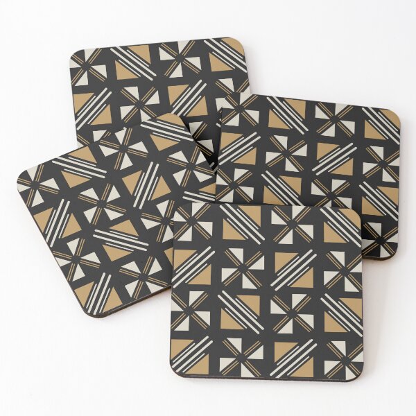 Item preview, Traditional Bogolan Pattern from Mali - Chic Ethnic Art designed and sold by Wolagno.
