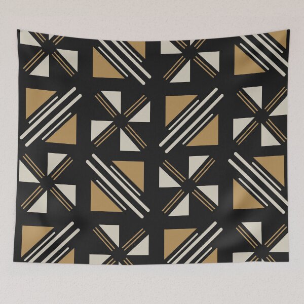 Item preview, Traditional Bogolan Pattern from Mali - Chic Ethnic Art designed and sold by Wolagno.