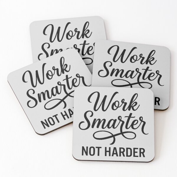 Item preview, Work Smarter Not Harder Productivity Quote designed and sold by WAMTEES.