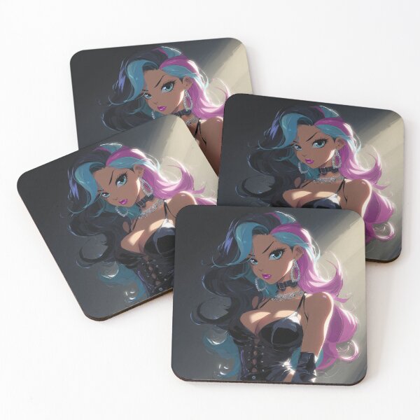 Item preview, bi anime girl designed and sold by CursedbyLilith.