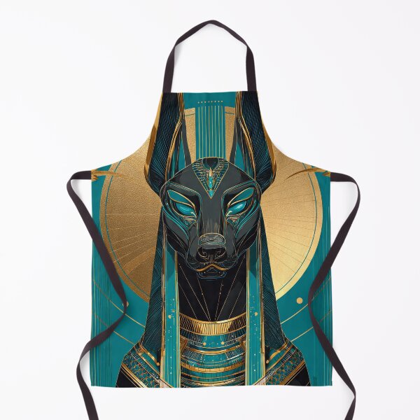 Item preview, Sitting Anubis Jackal God Silhouette | Egyptian Revival Art Deco Nouveau | Luxury Gallery Art Print designed and sold by Vintage Poster Gallery.
