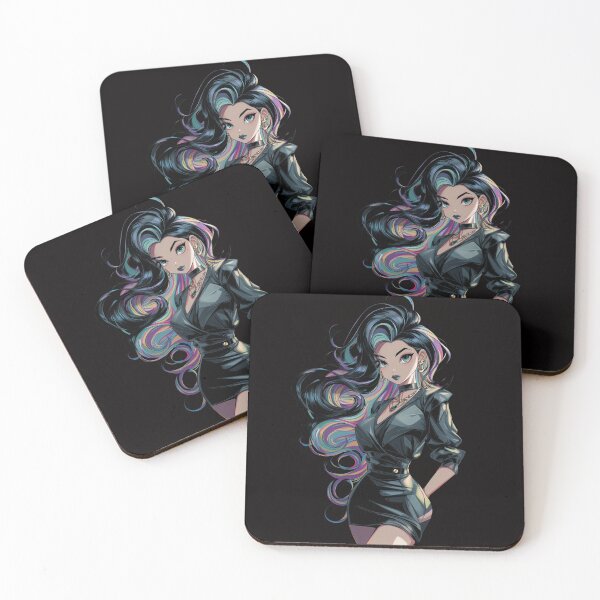 Item preview, bi anime girl designed and sold by CursedbyLilith.