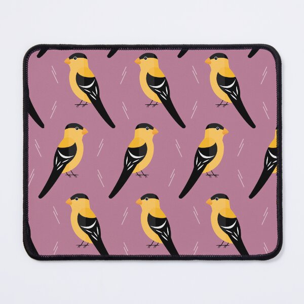 Item preview, American goldfinches on purple designed and sold by reneesillus.