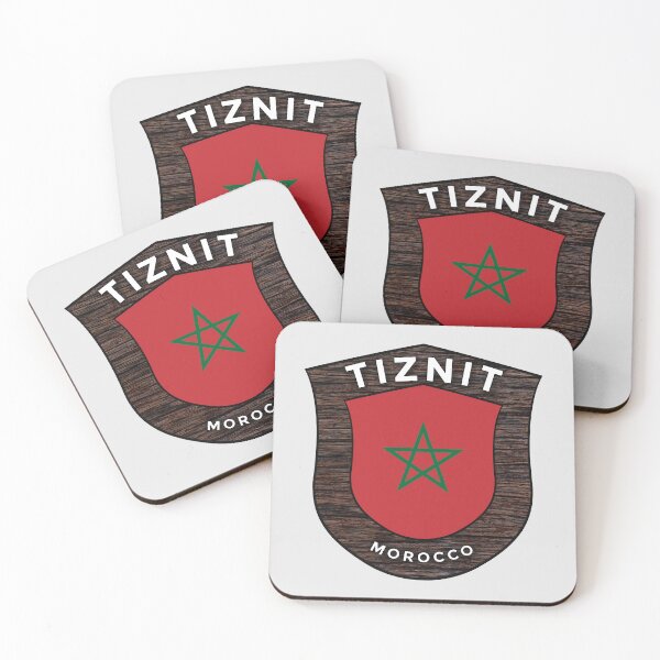 Item preview, Tiznit Morocco | Flag Shield Travel Emblem designed and sold by World Designs.