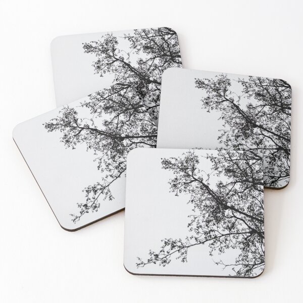 Item preview, Black and white branches against a white sky designed and sold by Léa Lefebvre Photography.