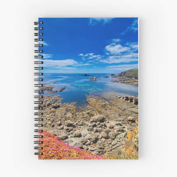 Item preview, Lizard Peninsula Cornwall - Sunny Coastal Cliffs and Turquoise Sea Seascape designed and sold by leonwoods.