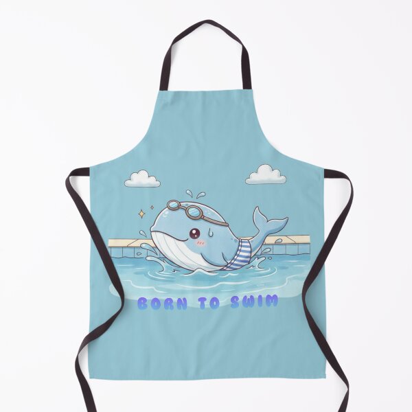Item preview, Born to Swim – Cute Whale Kids Swimming Design designed and sold by LoudVictory.