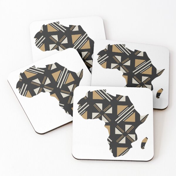 Item preview, Traditional Bogolan Pattern from Mali - Chic Ethnic Art designed and sold by Wolagno.