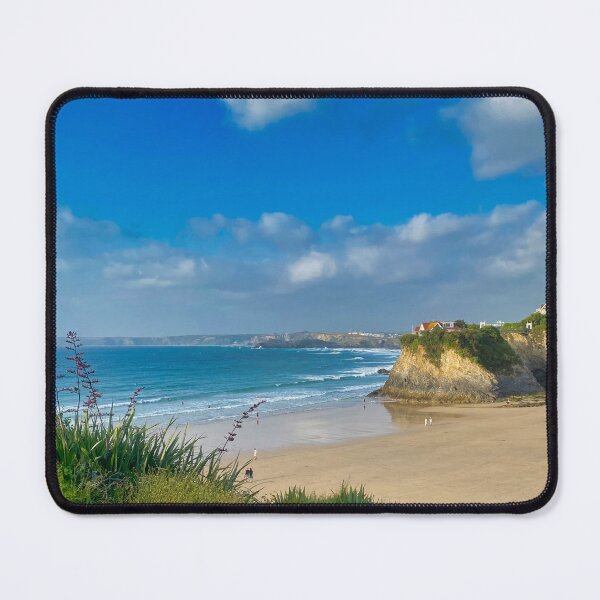 Item preview, Golden Sands of Newquay - Sunny Beach Landscape and Cornish Coastline Seascape designed and sold by leonwoods.