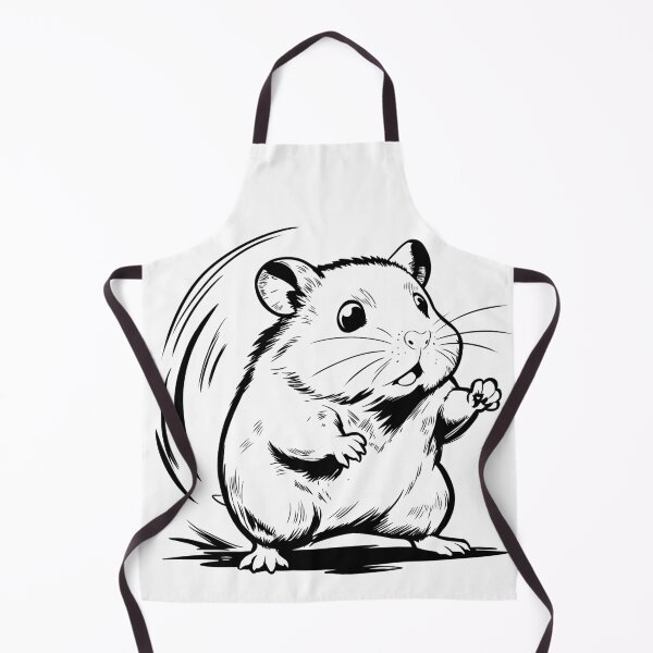 Item preview, Syrian Hamster - Outline Version - Minimalist Cartoon Style Design designed and sold by MartynaKanik.